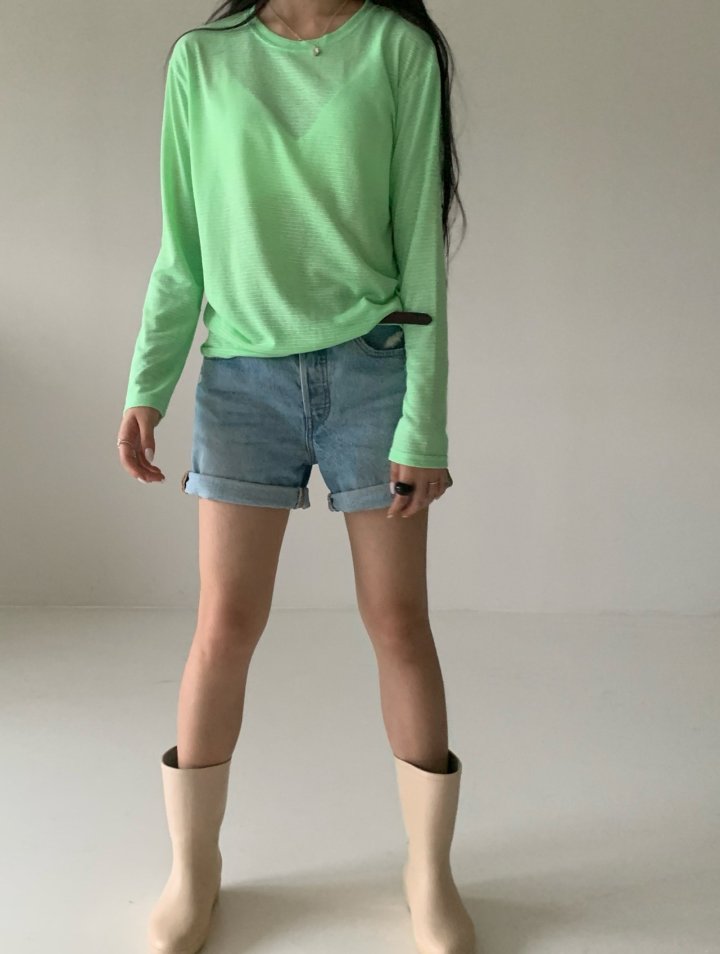 Via - Korean Women Fashion - #vintagekidsstyle - Boda Stripe Long Sleeved Tee - 3