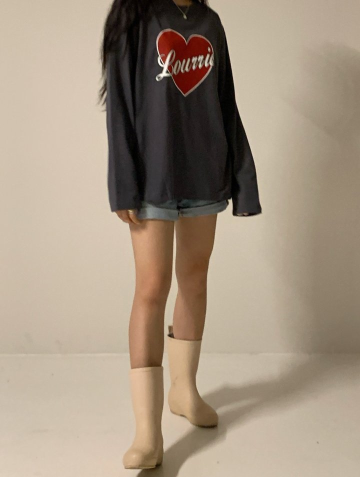 Via - Korean Women Fashion - #momslook - Lourrie Heart Tee - 4