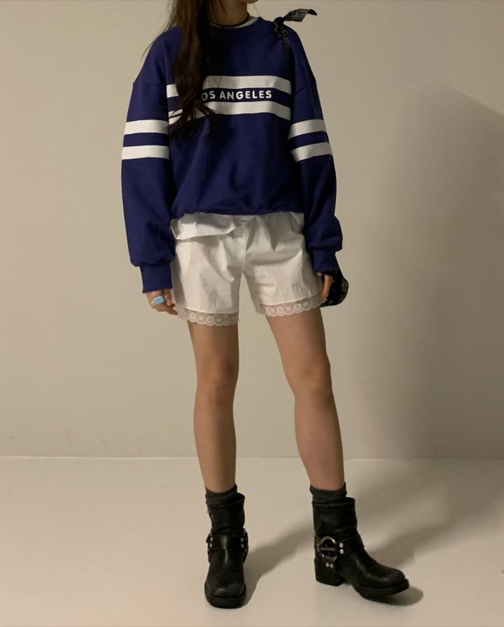 Via - Korean Women Fashion - #womensfashion - Line Sweatshirts - 3