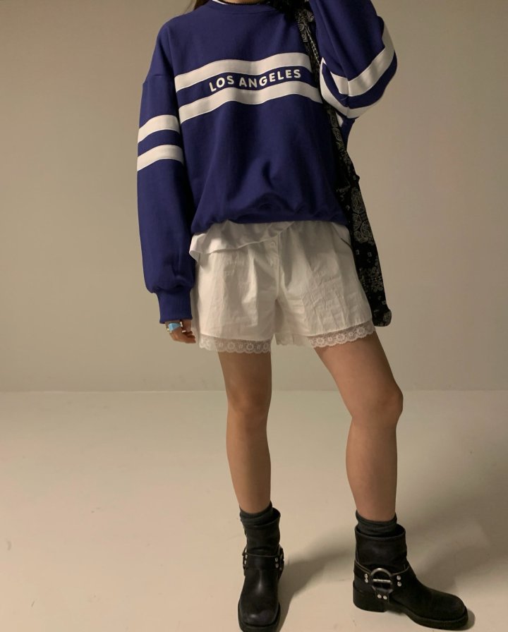 Via - Korean Women Fashion - #womensfashion - Line Sweatshirts - 5