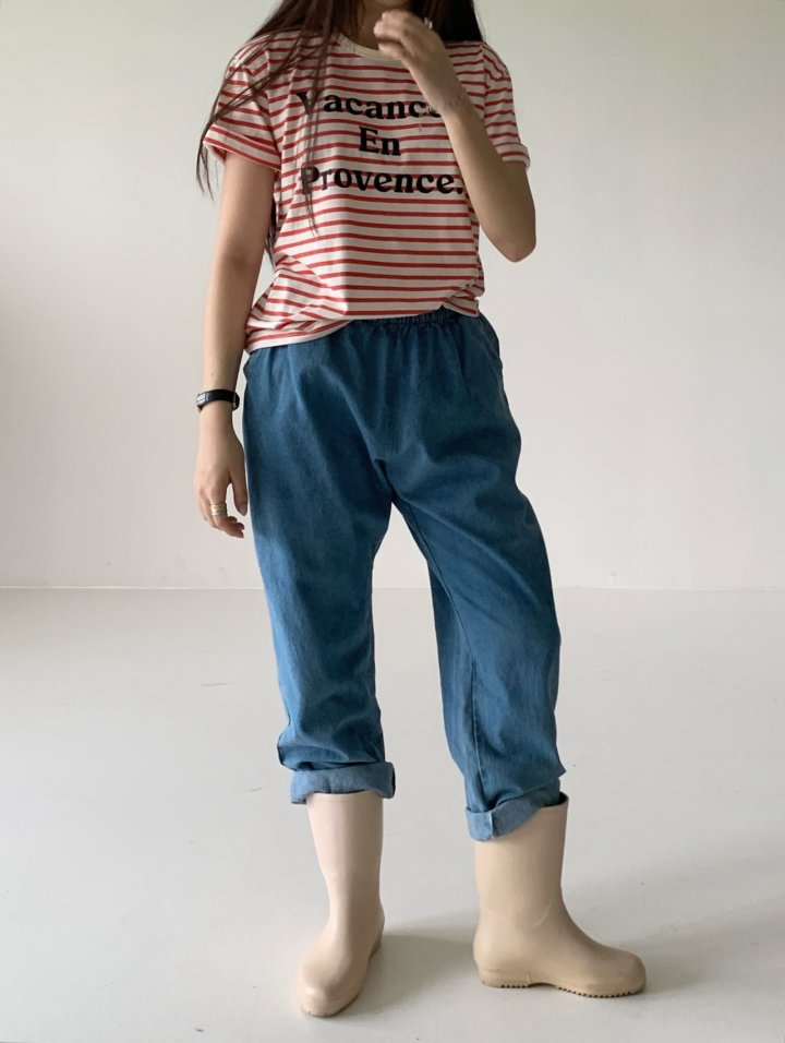 Via - Korean Women Fashion - #womensfashion - Denim Baggy Pants - 7