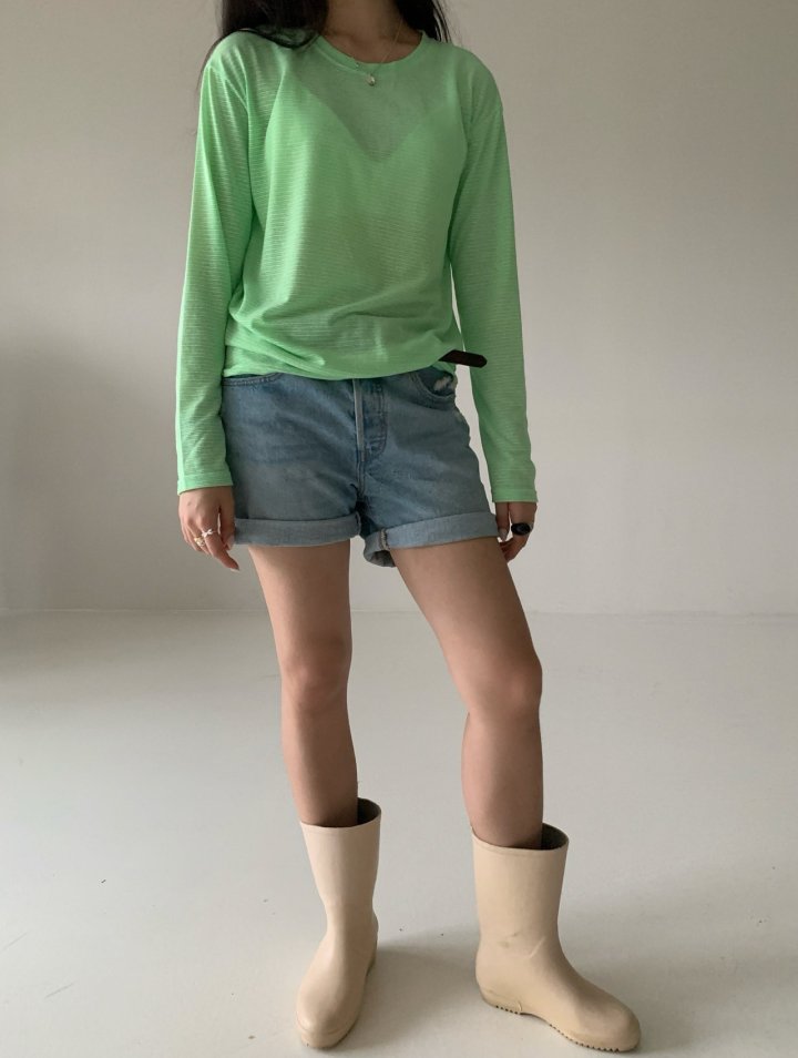 Via - Korean Women Fashion - #womensfashion - Boda Stripe Long Sleeved Tee