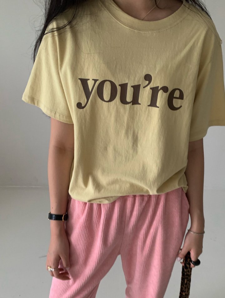 Via - Korean Women Fashion - #momslook - Youre Tee - 4