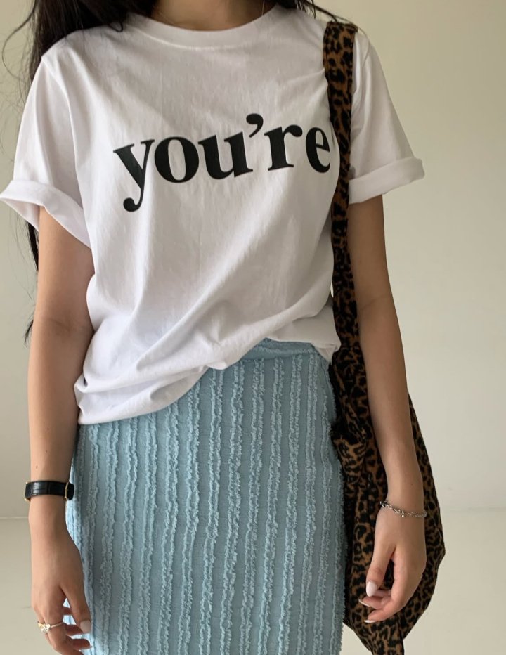 Via - Korean Women Fashion - #momslook - Youre Tee - 4