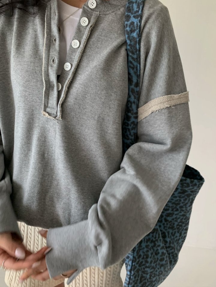 Via - Korean Women Fashion - #womensfashion - Button Pullover - 6