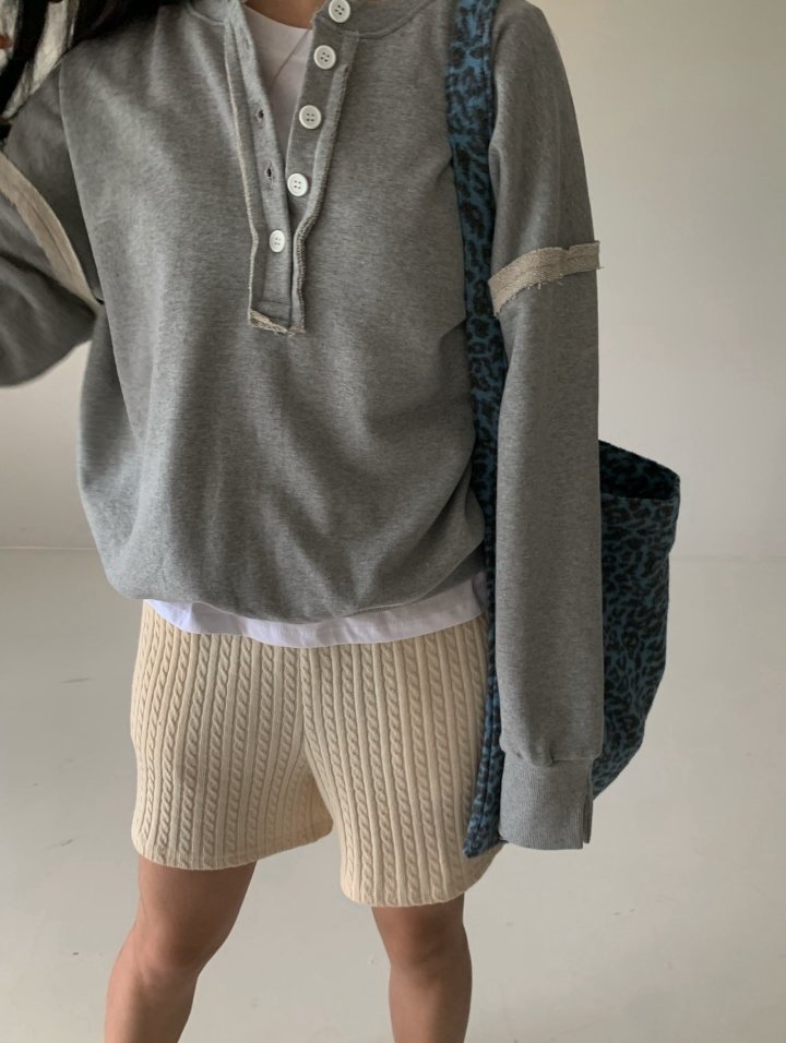 Via - Korean Women Fashion - #womensfashion - Button Pullover - 8