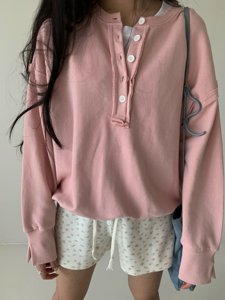 Via - Korean Women Fashion - #womensfashion - Button Pullover - 5