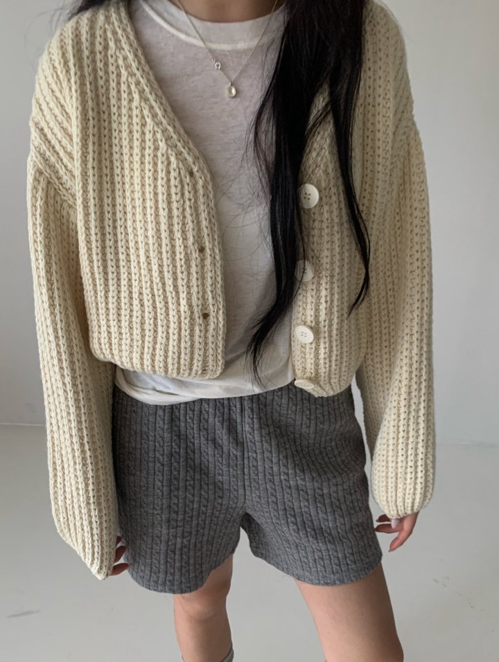 Via - Korean Women Fashion - #momslook - Knitty Short Pants - 4