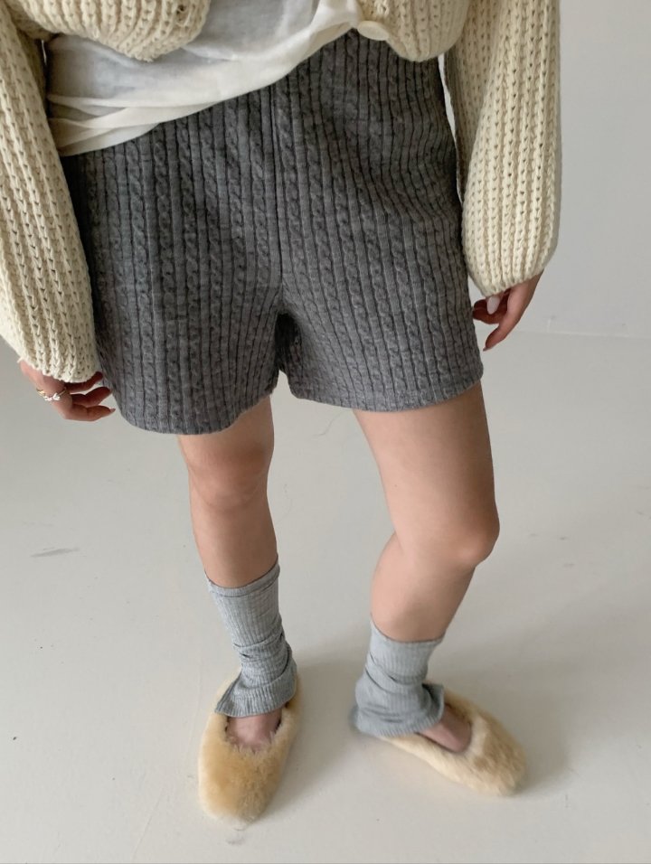 Via - Korean Women Fashion - #womensfashion - Knitty Short Pants - 6