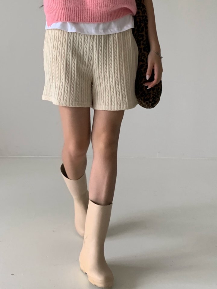 Via - Korean Women Fashion - #womensfashion - Knitty Short Pants - 3