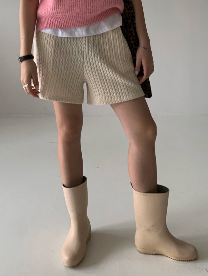 Via - Korean Women Fashion - #womensfashion - Knitty Short Pants - 7