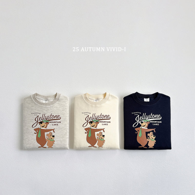 Vivid I - Korean Children Fashion - #Kfashion4kids - Travel Bear Sweatshirt