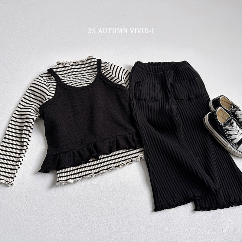 Vivid I - Korean Children Fashion - #Kfashion4kids - Pocket Bootcut Pants - 10
