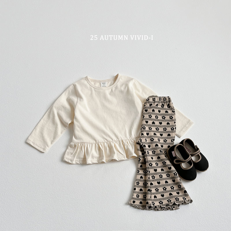 Vivid I - Korean Children Fashion - #Kfashion4kids - Jacquard Pattern Bootcut Pants - 12