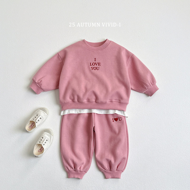Vivid I - Korean Children Fashion - #Kfashion4kids - Love Embroidery Set - 8