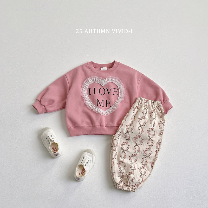 Vivid I - Korean Children Fashion - #Kfashion4kids - Lace Heart Sweatshirt - 10