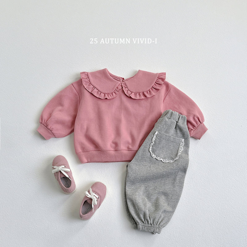Vivid I - Korean Children Fashion - #Kfashion4kids - Round Collar Bootcut Set - 8