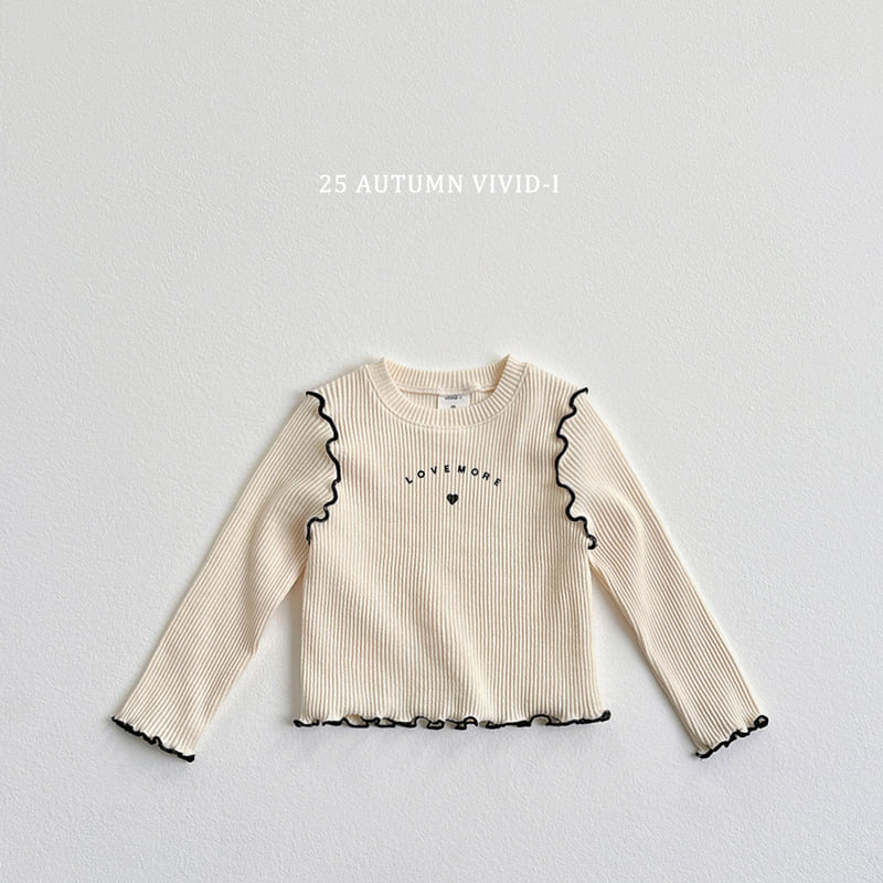 Vivid I - Korean Children Fashion - #kidzfashiontrend - Love Ribbed Wing Tee - 4