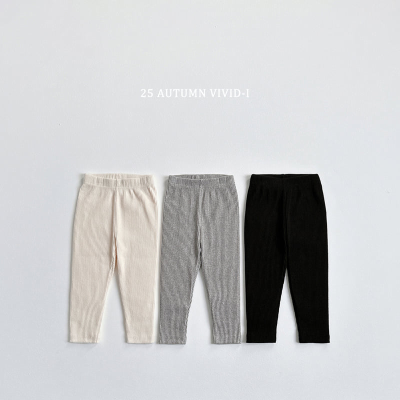 Vivid I - Korean Children Fashion - #Kfashion4kids - Fall Ribbed Leggings