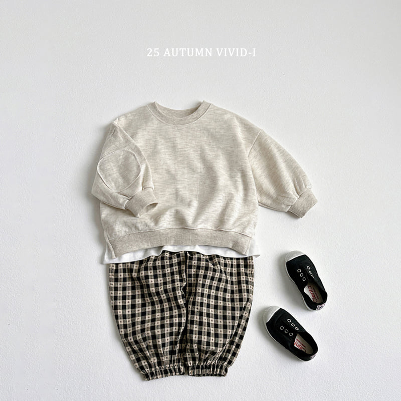 Vivid I - Korean Children Fashion - #Kfashion4kids - Label Pancake Sweatshirt - 8