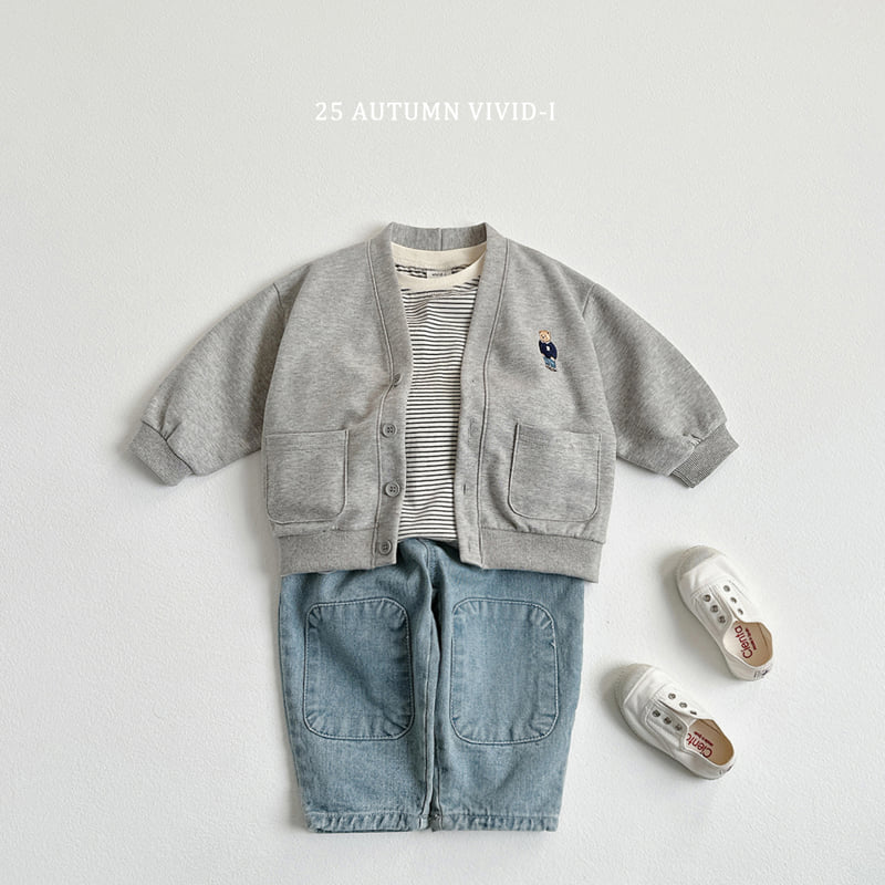 Vivid I - Korean Children Fashion - #Kfashion4kids - Point Pancake Denim - 9