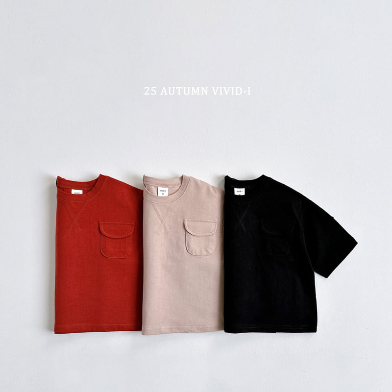 Vivid I - Korean Children Fashion - #childofig - Pocket Boxy Short Sleeve Tee