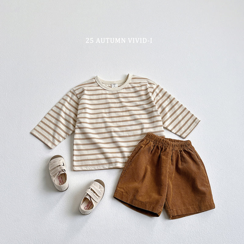 Vivid I - Korean Children Fashion - #childofig - Cuff Stripe Tee - 11