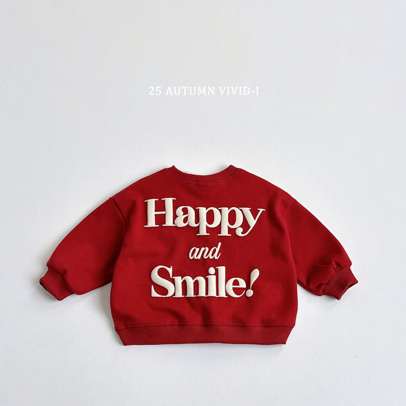 Vivid I - Korean Children Fashion - #childofig - Happy Embossed Sweatshirt - 6