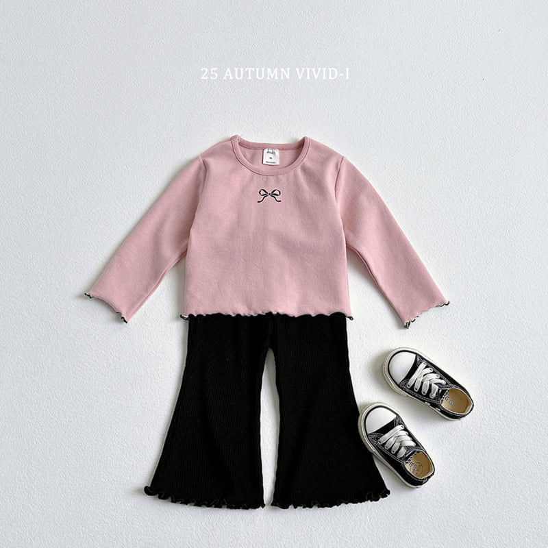 Vivid I - Korean Children Fashion - #childofig - Ribbon Embossed Sweatshirt - 9