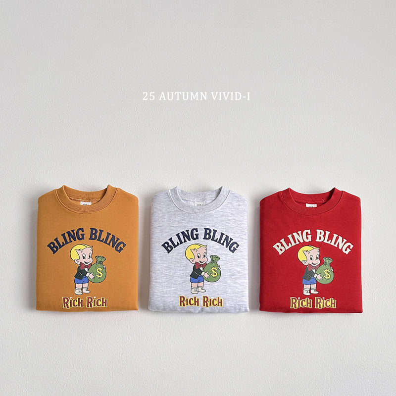 Vivid I - Korean Children Fashion - #childofig - Rich Rich Sweatshirt - 3