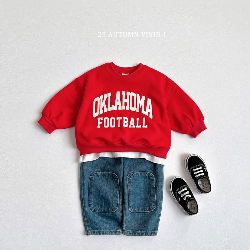 Vivid I - Korean Children Fashion - #childofig - Oklahoma Sweatshirt - 8