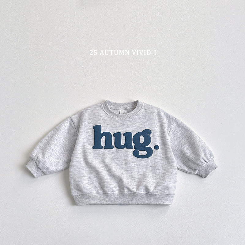 Vivid I - Korean Children Fashion - #prettylittlegirls - Hug Embossed Sweatshirt - 4