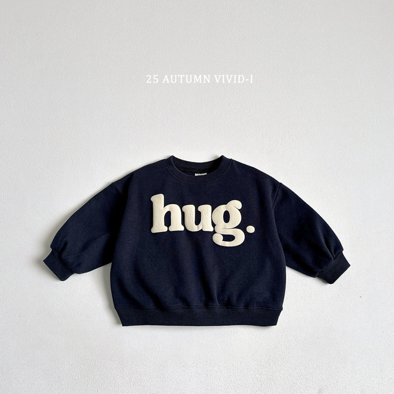 Vivid I - Korean Children Fashion - #childofig - Hug Embossed Sweatshirt - 5
