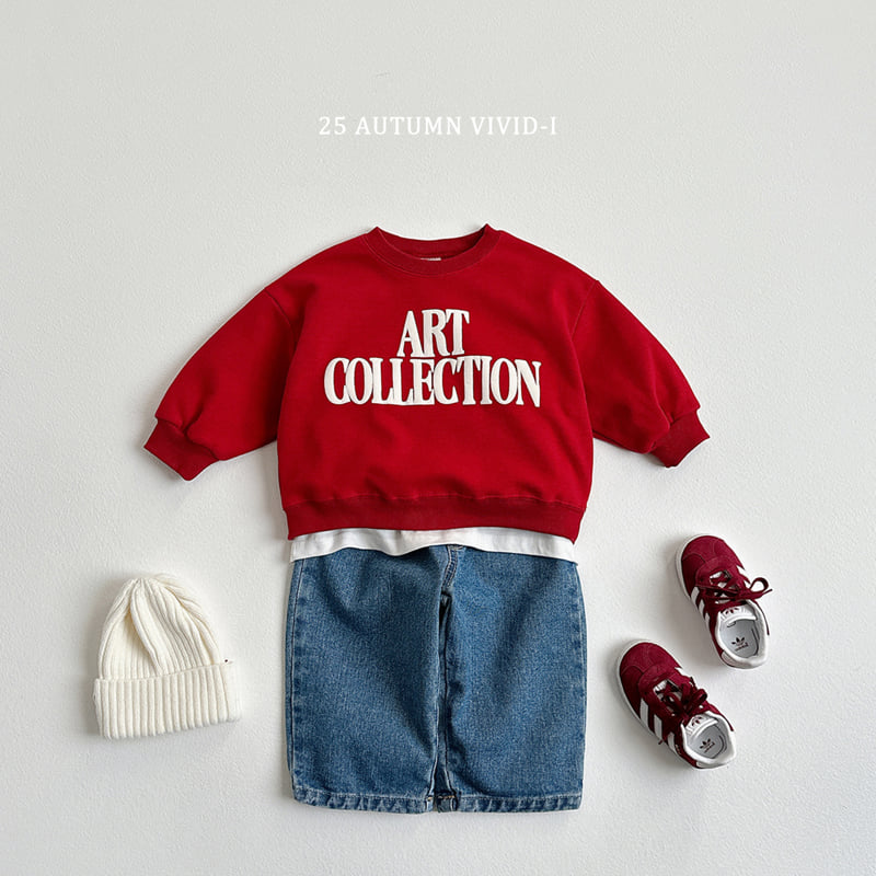 Vivid I - Korean Children Fashion - #childofig - Art Embossed Sweatshirt - 11