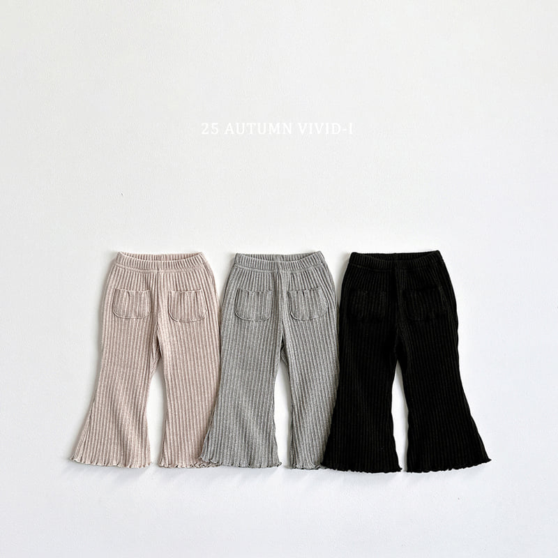 Vivid I - Korean Children Fashion - #childrensboutique - Pocket Bootcut Pants - 3