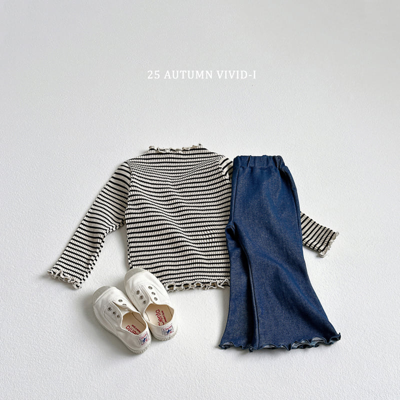 Vivid I - Korean Children Fashion - #childrensboutique - Stretch Bootcut Pants - 11