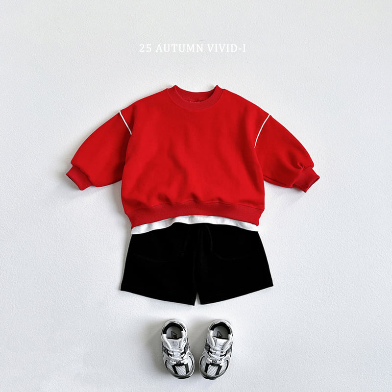 Vivid I - Korean Children Fashion - #childrensboutique - Piping Sweatshirt - 8