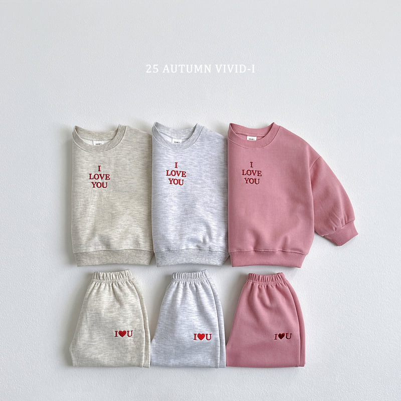 Vivid I - Korean Children Fashion - #childrensboutique - Love Embroidery Set
