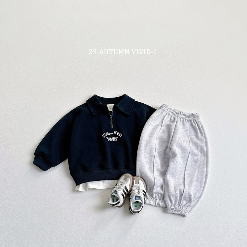Vivid I - Korean Children Fashion - #childrensboutique - Label Pintuck Jogger Pants - 11