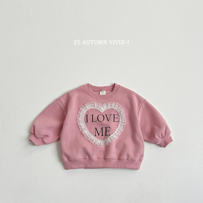 Vivid I - Korean Children Fashion - #childrensboutique - Lace Heart Sweatshirt - 3