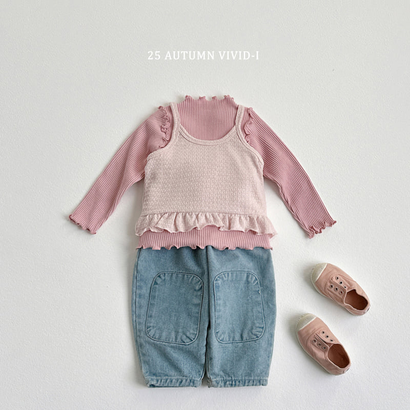 Vivid I - Korean Children Fashion - #childrensboutique - Knit Frill Bustier - 7