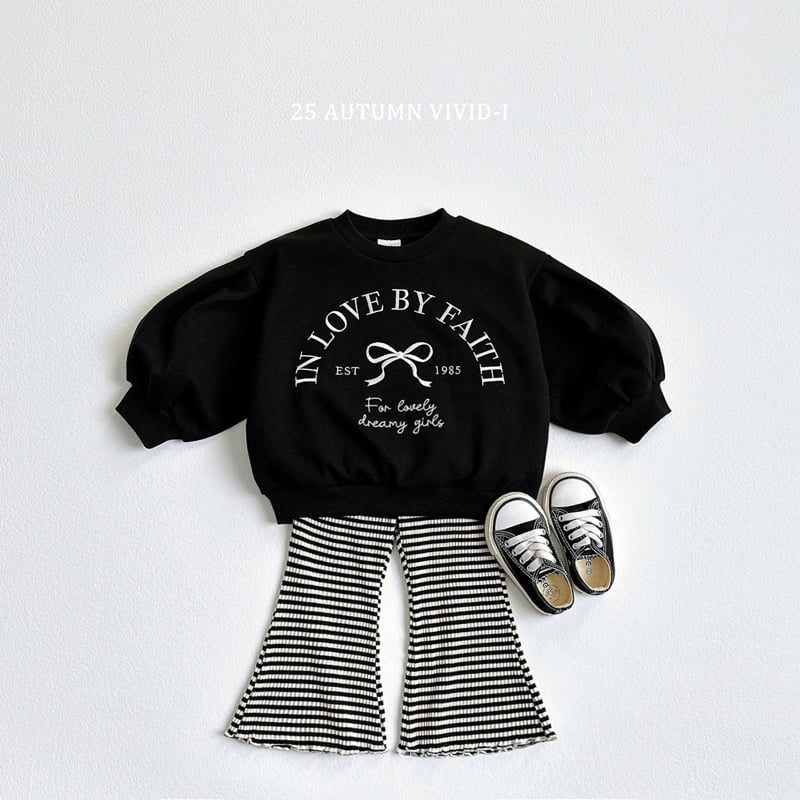 Vivid I - Korean Children Fashion - #childrensboutique - Striped Bootcut Pants - 5