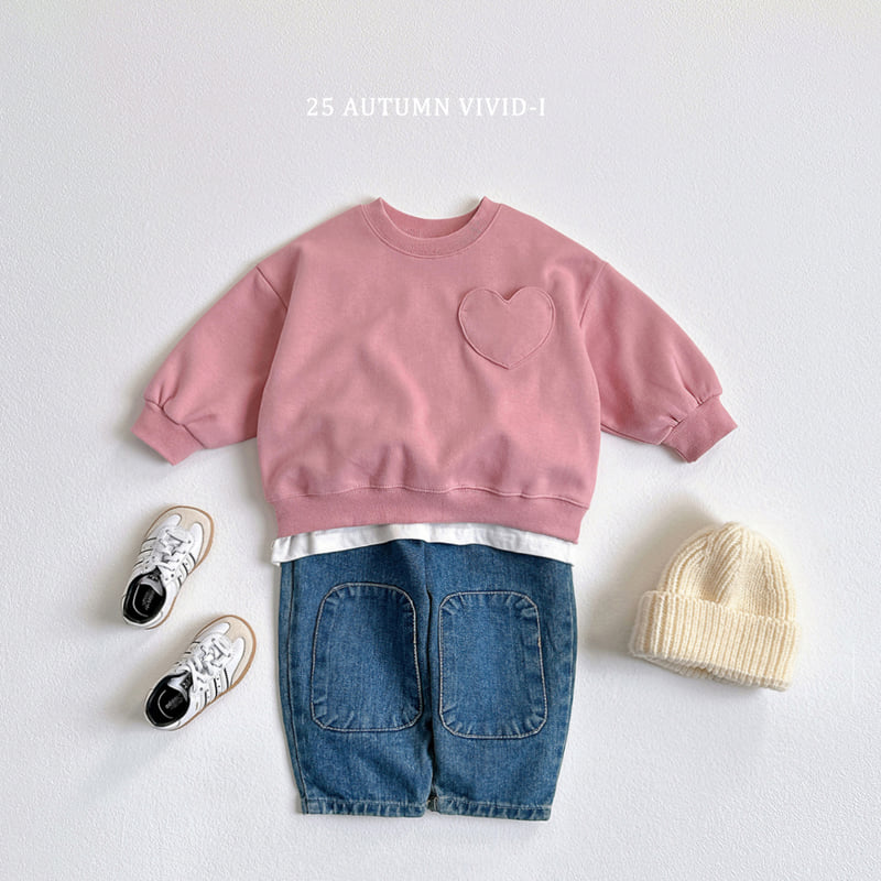 Vivid I - Korean Children Fashion - #childrensboutique - Heart Pocket Sweatshirt - 7