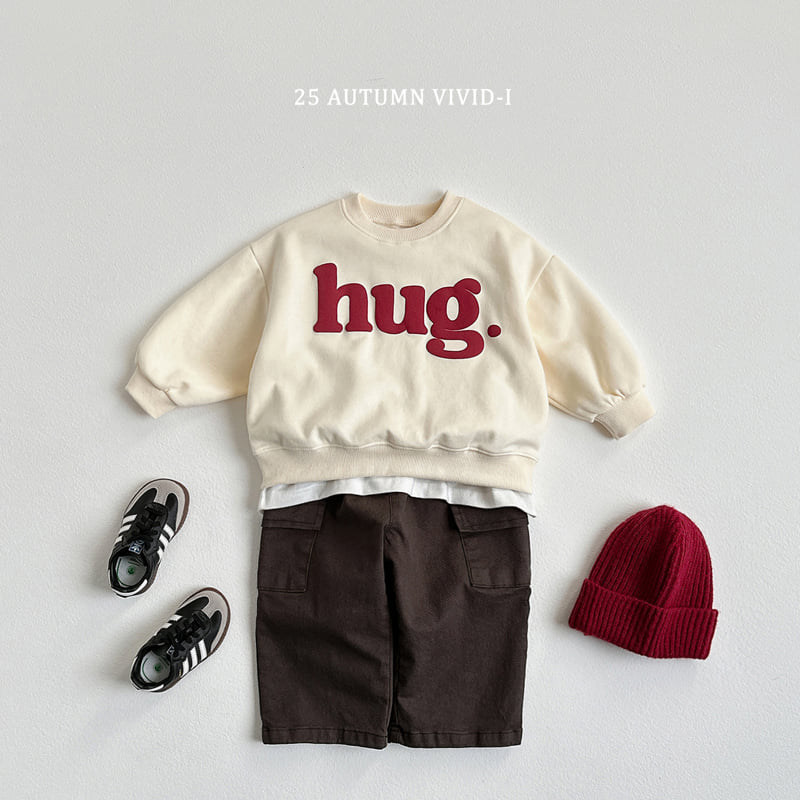 Vivid I - Korean Children Fashion - #childrensboutique - Hug Embossed Sweatshirt - 6
