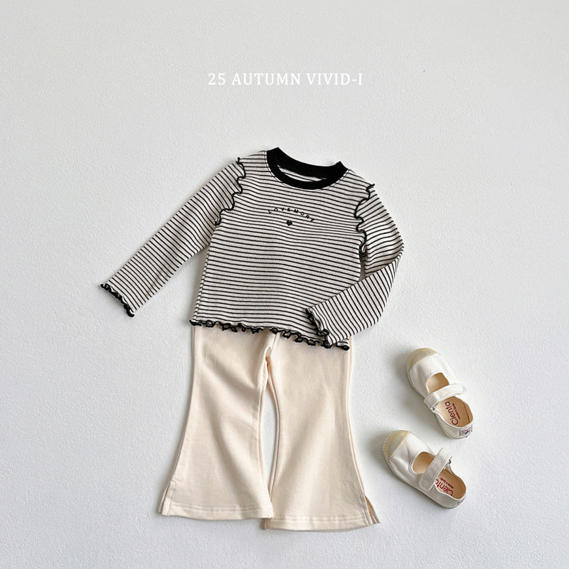 Vivid I - Korean Children Fashion - #designkidswear - Slit Bootcut Pants - 10