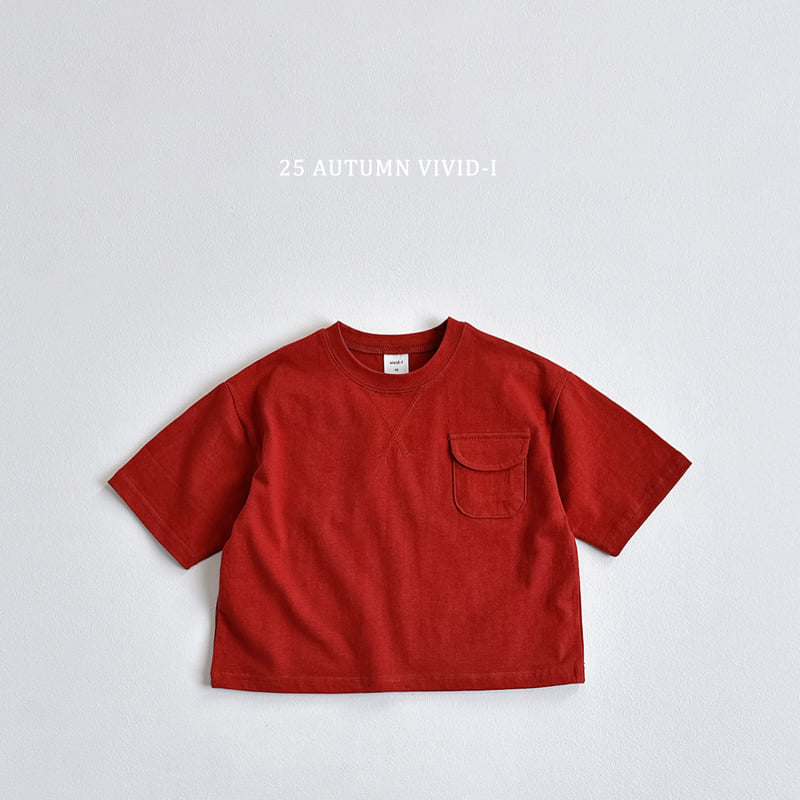 Vivid I - Korean Children Fashion - #designkidswear - Pocket Boxy Short Sleeve Tee - 3