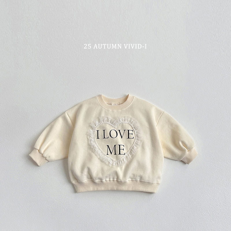 Vivid I - Korean Children Fashion - #childrensboutique - Lace Heart Sweatshirt - 4