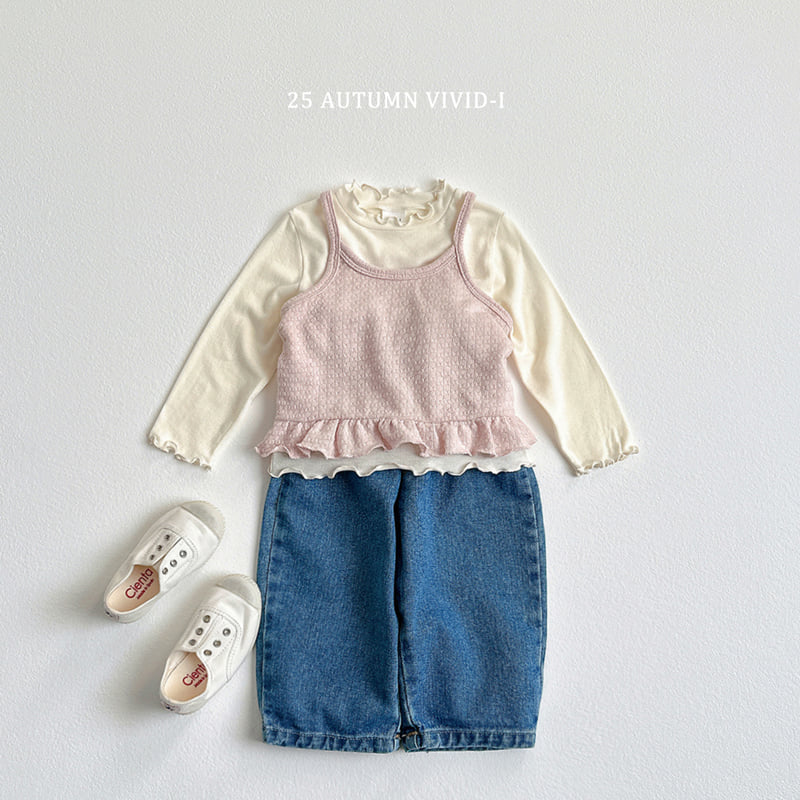 Vivid I - Korean Children Fashion - #designkidswear - Knit Frill Bustier - 8