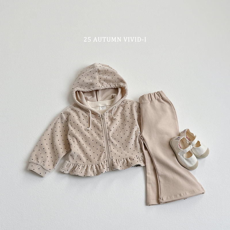 Vivid I - Korean Children Fashion - #childrensboutique - Velour Zip-Up Set - 4