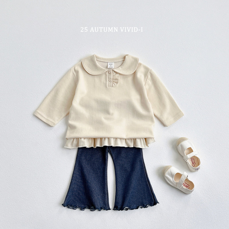 Vivid I - Korean Children Fashion - #designkidswear - Buttoned Frill One-piece - 10